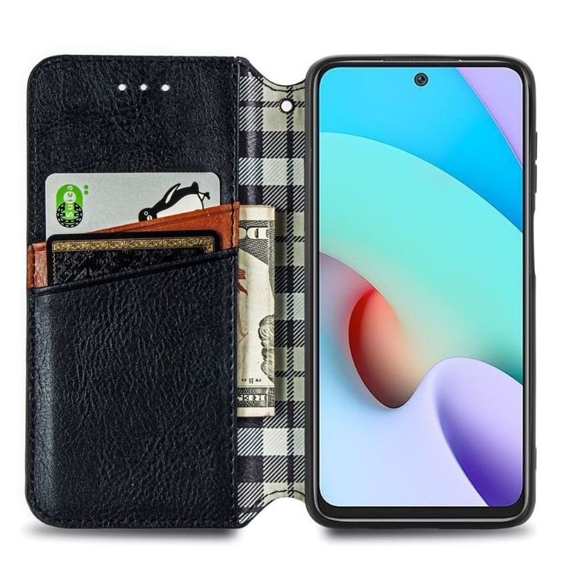 Kožené Pouzdro Na Xiaomi Redmi 10 Držák Karty Kub Design