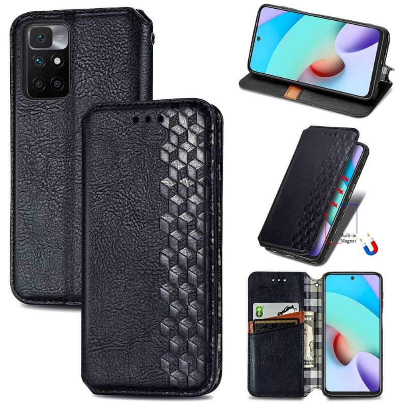 Kožené Pouzdro Na Xiaomi Redmi 10 Držák Karty Kub Design