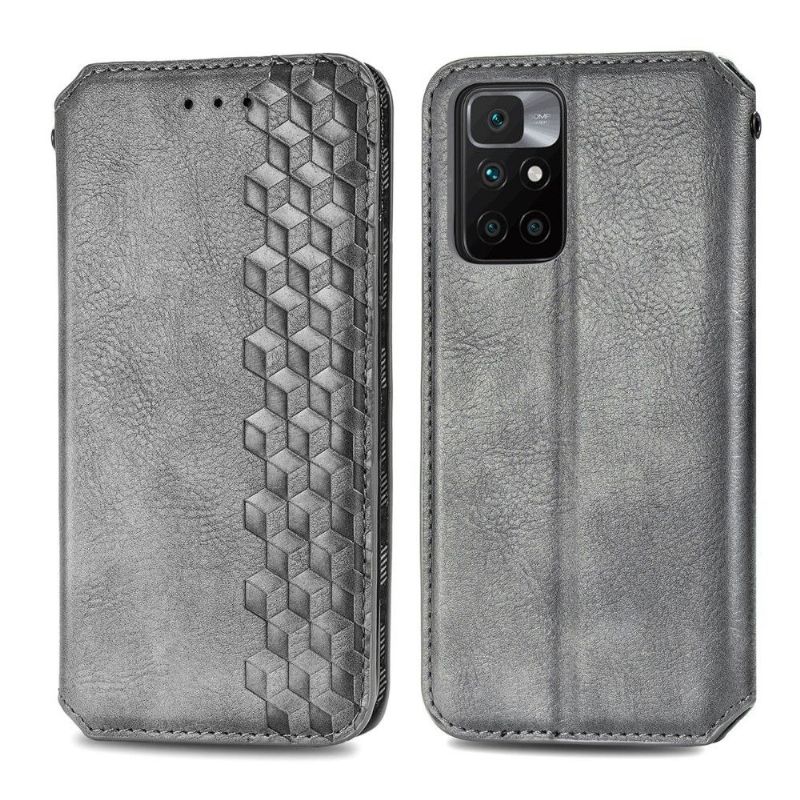 Kožené Pouzdro Na Xiaomi Redmi 10 Držák Karty Kub Design