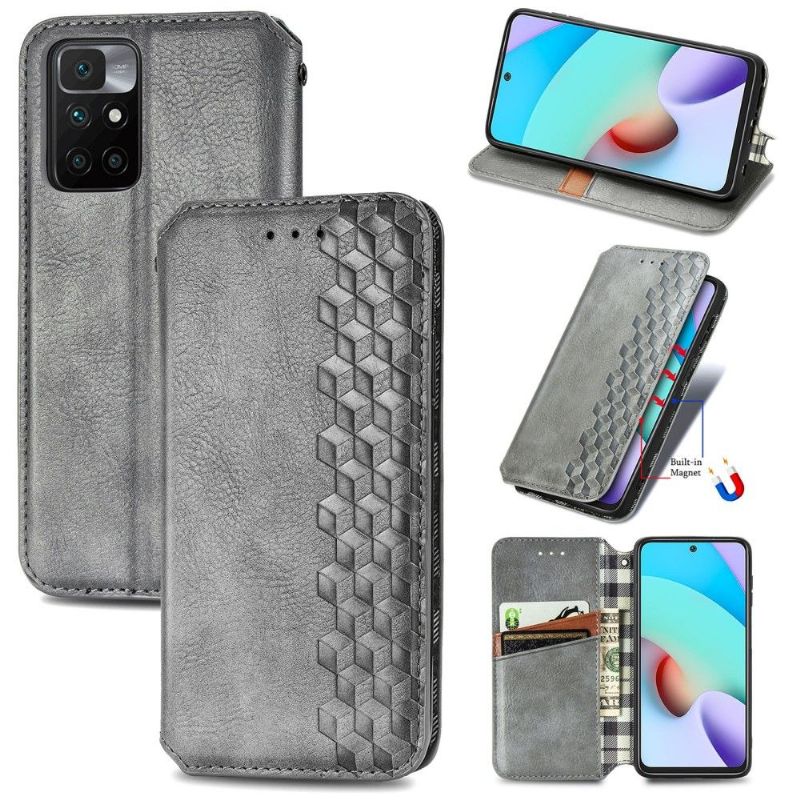 Kožené Pouzdro Na Xiaomi Redmi 10 Držák Karty Kub Design