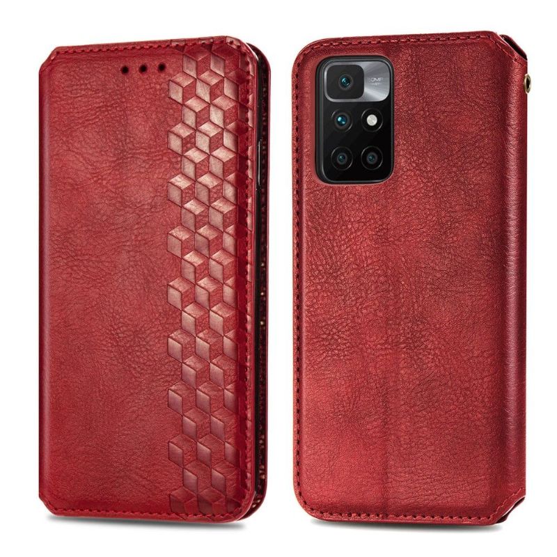 Kožené Pouzdro Na Xiaomi Redmi 10 Držák Karty Kub Design