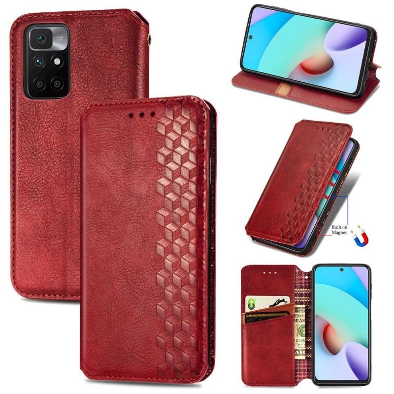 Kožené Pouzdro Na Xiaomi Redmi 10 Držák Karty Kub Design