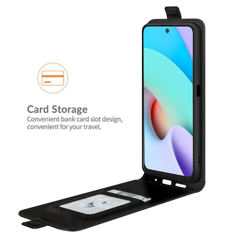 Kožené Pouzdro Na Xiaomi Redmi 10 Flipové Pouzdro Vertikální Umělá Kůže