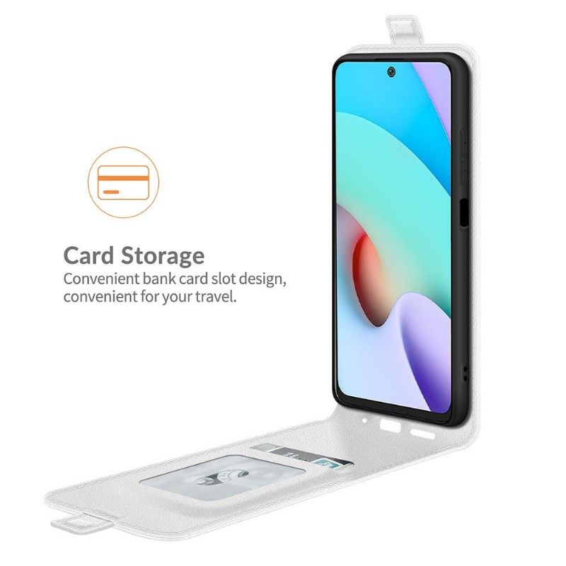 Kožené Pouzdro Na Xiaomi Redmi 10 Flipové Pouzdro Vertikální Umělá Kůže