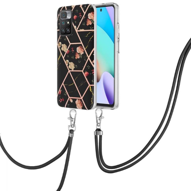 Kryt Na Xiaomi Redmi 10 Na Lana Mramor A Květiny