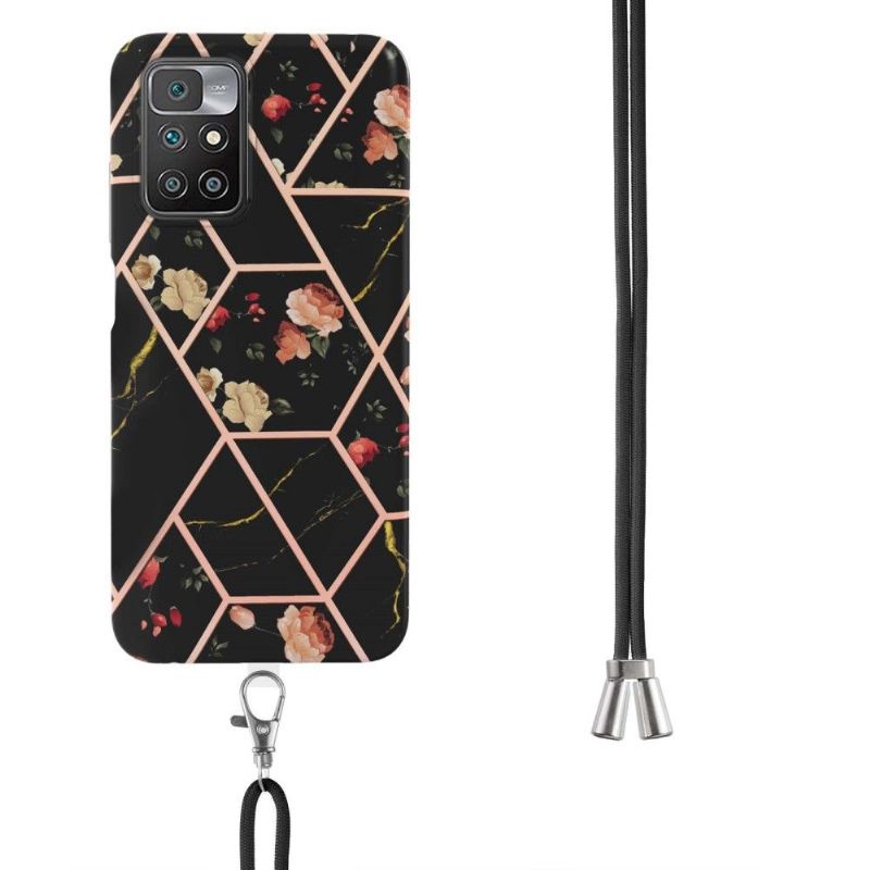 Kryt Na Xiaomi Redmi 10 Na Lana Mramor A Květiny