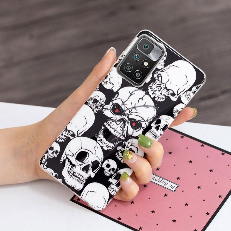 Kryt Na Xiaomi Redmi 10 Svítící Lebka