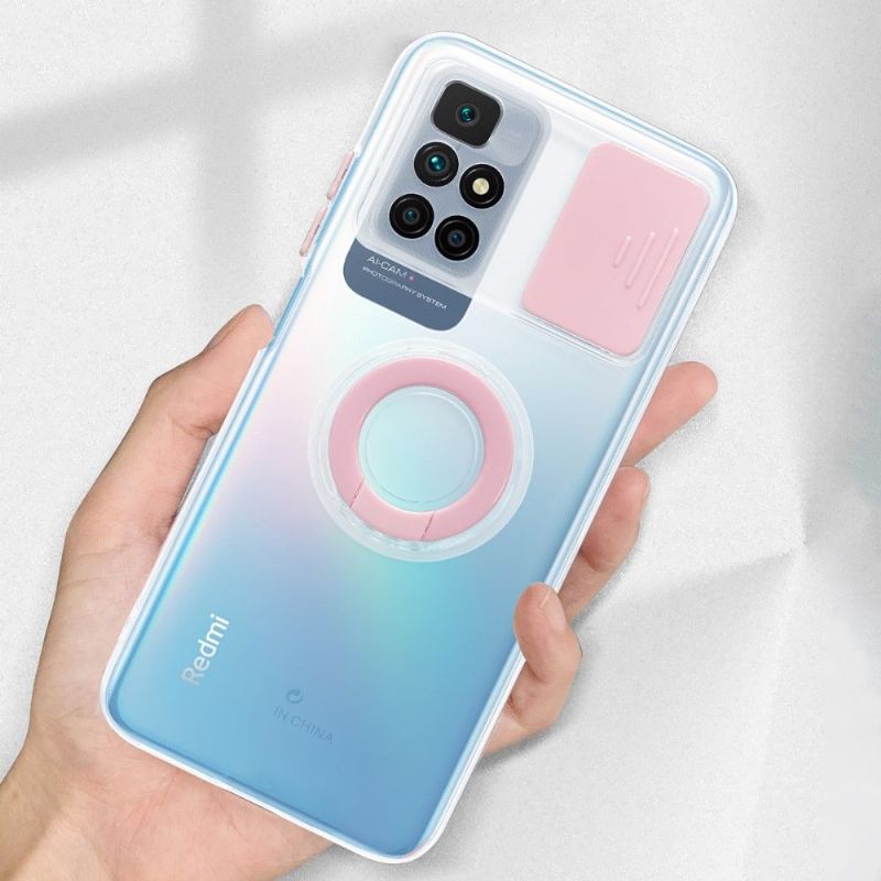 Kryt Na Xiaomi Redmi 10 Transparentní S Kroužkem A Krytem Fotoaparátu