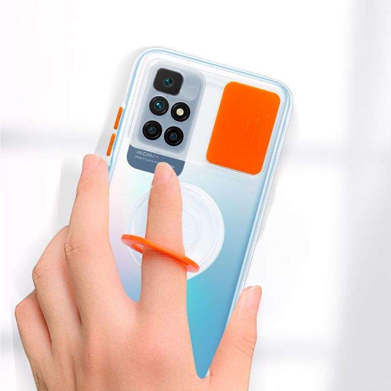 Kryt Na Xiaomi Redmi 10 Transparentní S Kroužkem A Krytem Fotoaparátu