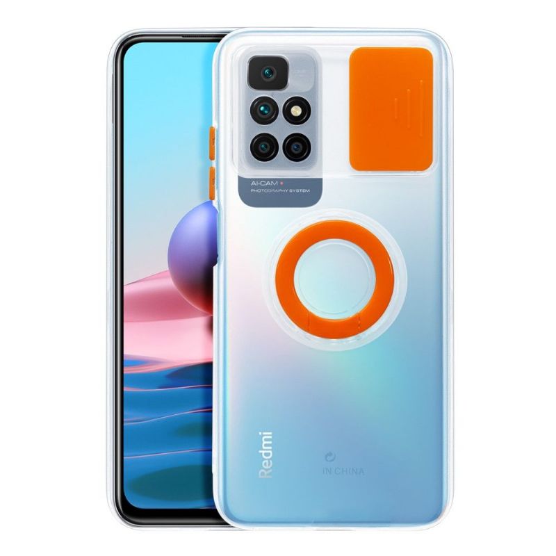 Kryt Na Xiaomi Redmi 10 Transparentní S Kroužkem A Krytem Fotoaparátu