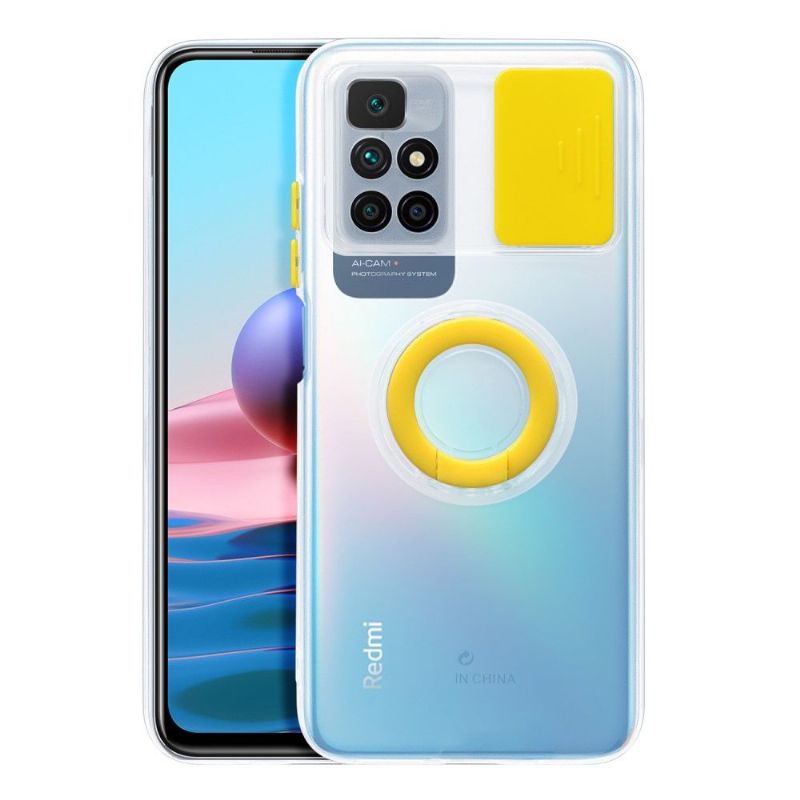 Kryt Na Xiaomi Redmi 10 Transparentní S Kroužkem A Krytem Fotoaparátu