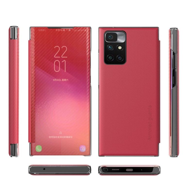 Kryty Na Mobil Na Xiaomi Redmi 10 Flipové Pouzdro Uhlíkové Vlákno