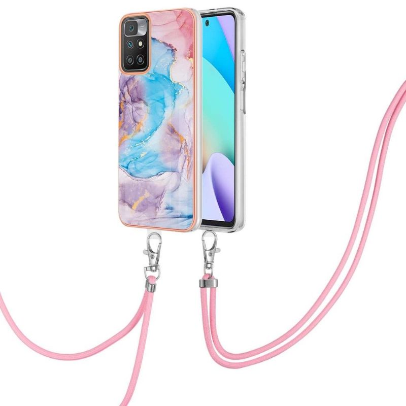 Kryty Na Mobil Na Xiaomi Redmi 10 Na Lana Modrý Mramor