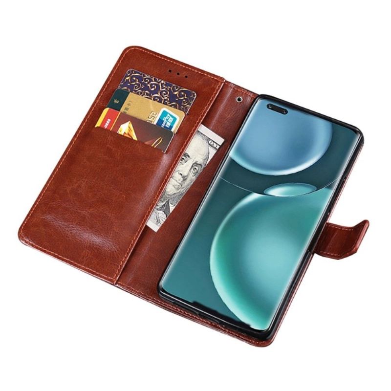 Flipové Pouzdro Na Honor Magic 4 Pro Kožené Pouzdro Kožený Efekt Idewei Folio