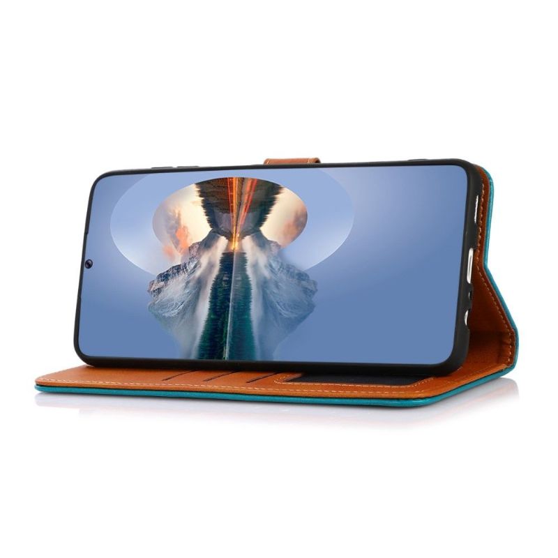 Kožené Pouzdro Na Honor Magic 4 Pro Khazneh Bicolor Umělá Kůže