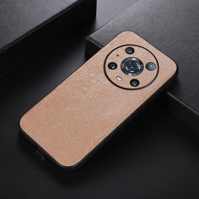 Kryty Na Mobil Na Honor Magic 4 Pro Kožený Efekt Se Vzhledem Dřeva