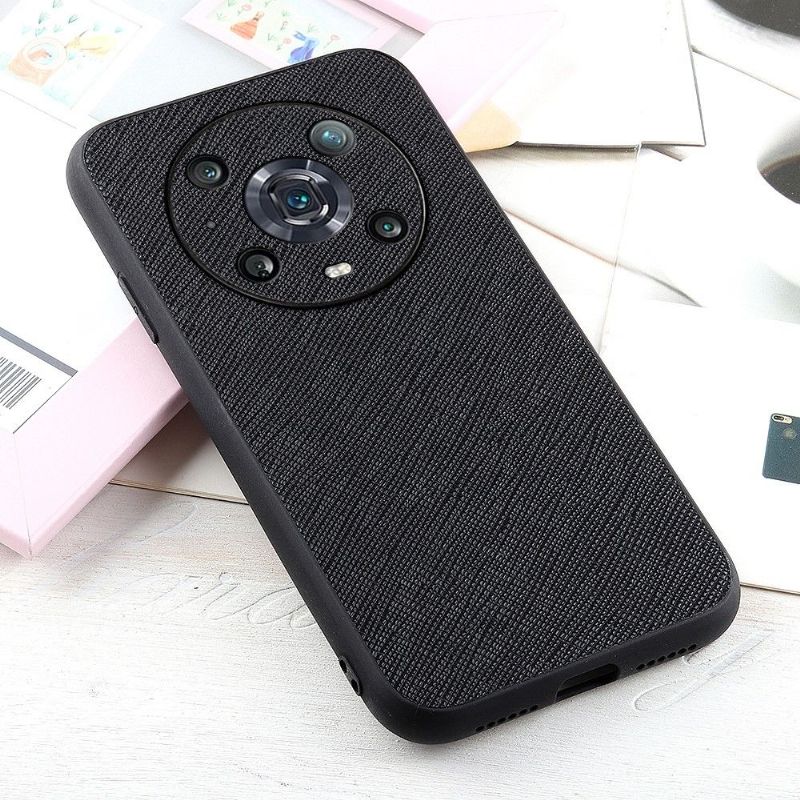 Kryty Na Mobil Na Honor Magic 4 Pro Umělá Kůže S Mřížkovým Efektem