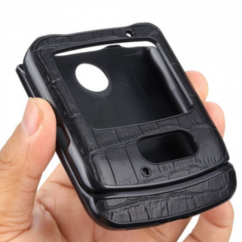 Kryt Na Motorola Razr 5G Pravá Krokodýlí Kůže