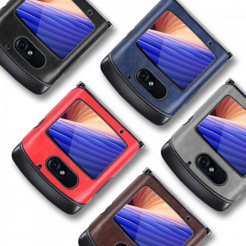Kryty Na Mobil Na Motorola Razr 5G Umělá Kůže Liči