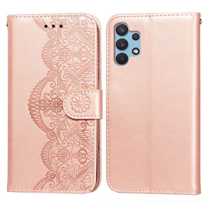 Flipové Pouzdro Na Samsung Galaxy A32 4G Design Z Umělé Kůže