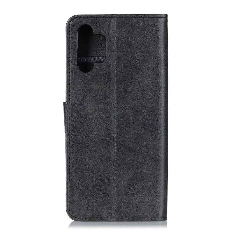 Flipové Pouzdro Na Samsung Galaxy A32 4G Efekt Matné Kůže Marius