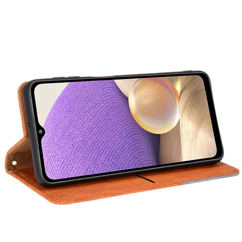 Flipové Pouzdro Na Samsung Galaxy A32 4G Kožené Pouzdro Retro Umělá Kůže