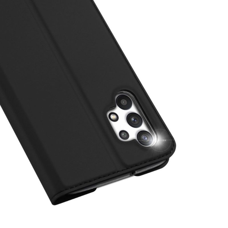 Flipové Pouzdro Na Samsung Galaxy A32 4G Obchodní Saténový Efekt