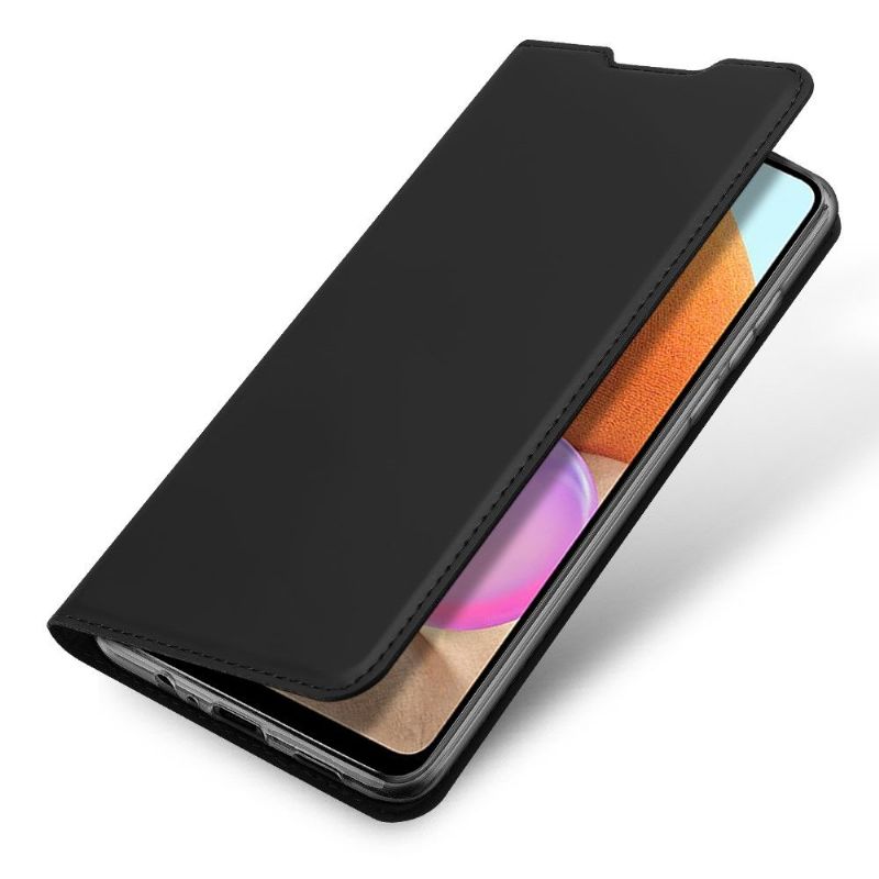 Flipové Pouzdro Na Samsung Galaxy A32 4G Obchodní Saténový Efekt