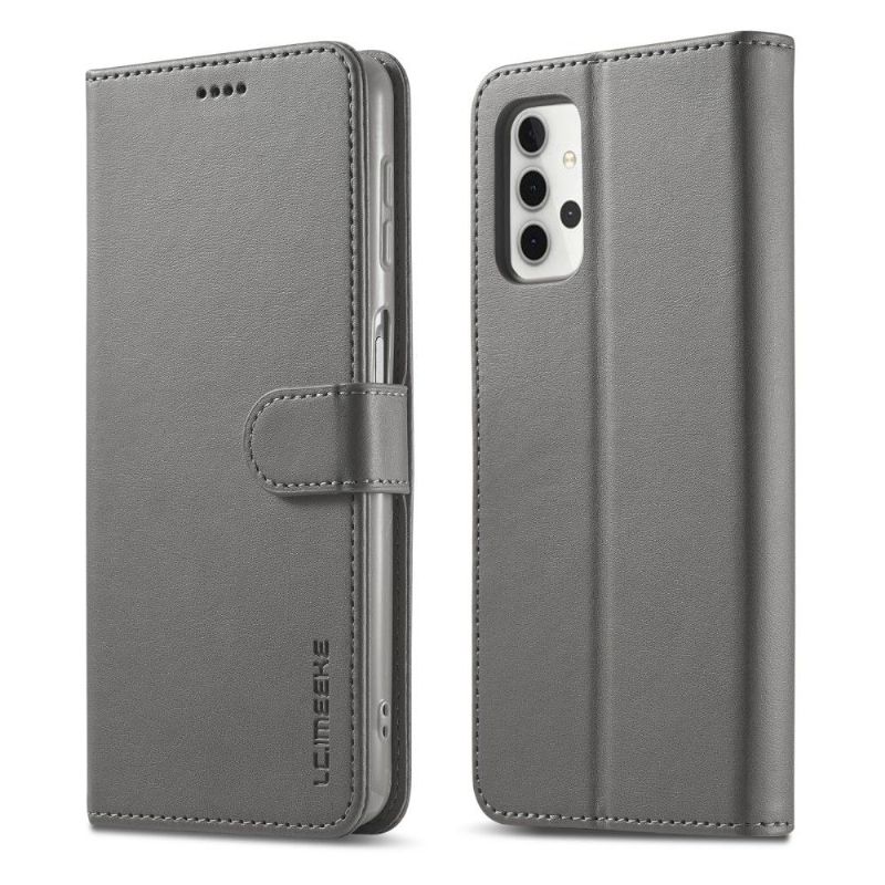 Flipové Pouzdro Na Samsung Galaxy A32 4G Peněženkové Pouzdro Kožený Efekt Lc.imeeke