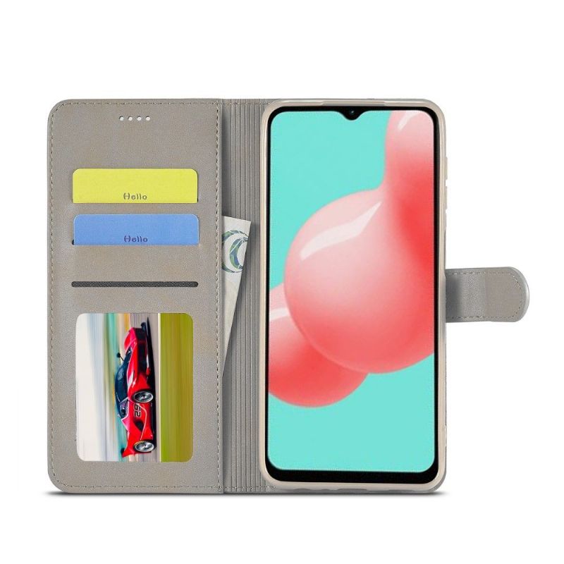 Flipové Pouzdro Na Samsung Galaxy A32 4G Peněženkové Pouzdro Kožený Efekt Lc.imeeke