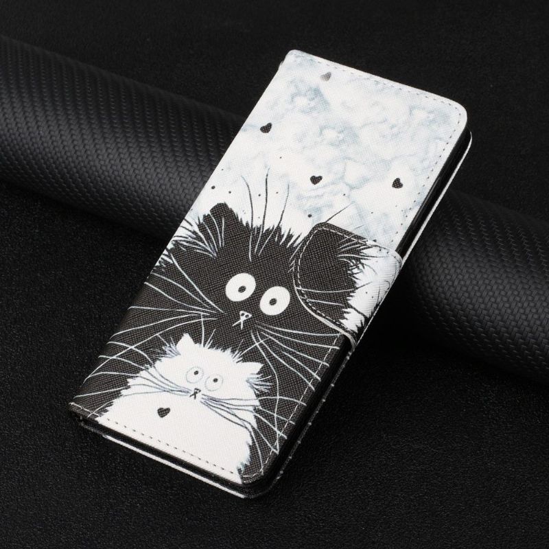 Flipové Pouzdro Na Samsung Galaxy A32 4G Černobílé Kočky