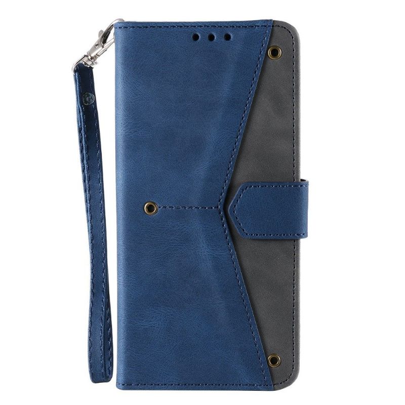 Kožené Pouzdro Na Samsung Galaxy A32 4G Flipové Pouzdro Dvoubarevná