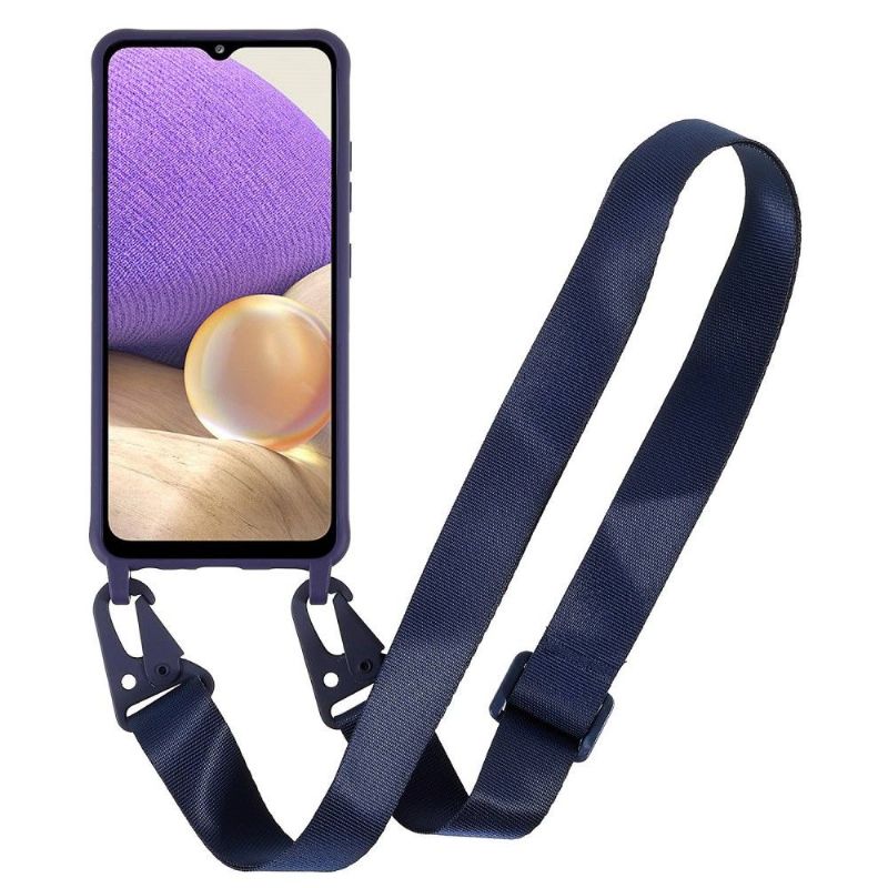 Kryt Na Samsung Galaxy A32 4G Ochranný Ochrana Pomocí Šňůrky