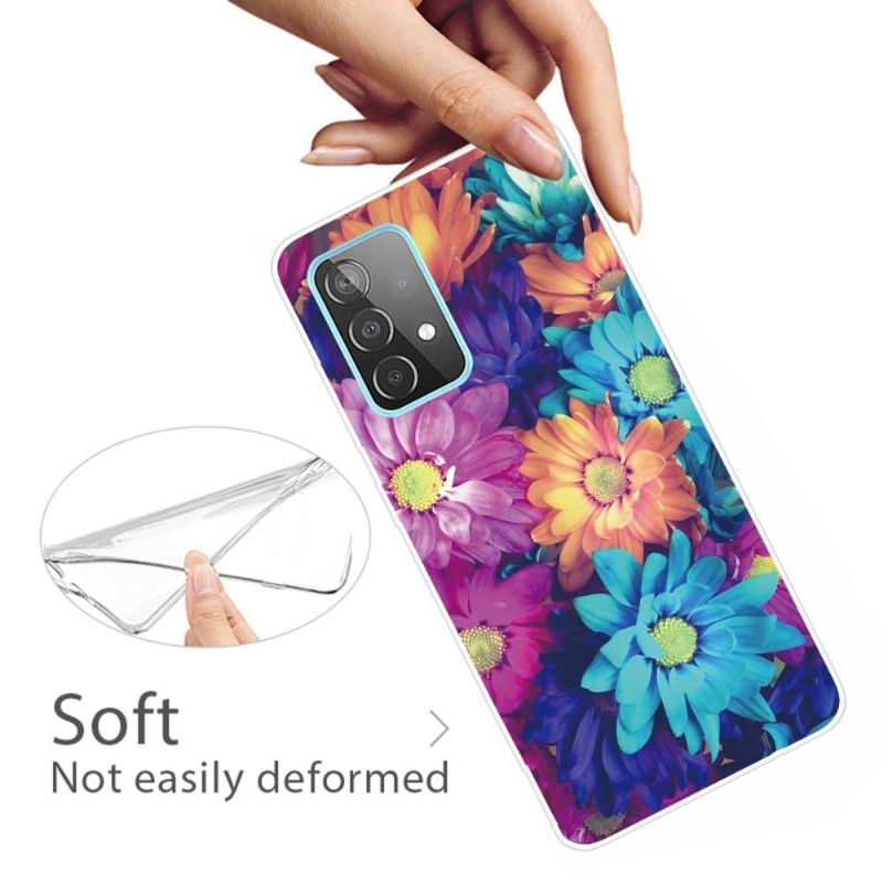 Kryt Na Samsung Galaxy A32 4G Silikonově Barevné Sedmikrásky