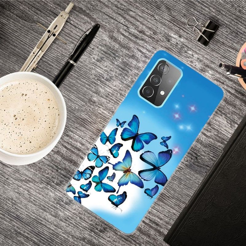 Kryty Na Mobil Na Samsung Galaxy A32 4G Modrí Motýli