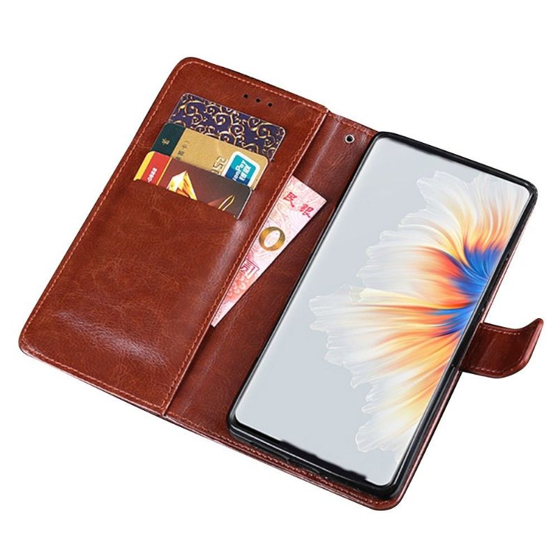 Flipové Pouzdro Na Xiaomi Mix 4 Kožené Pouzdro Kožený Efekt Idewei Folio