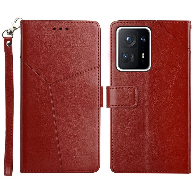 Flipové Pouzdro Na Xiaomi Mix 4 Kožený Efekt Čar Y