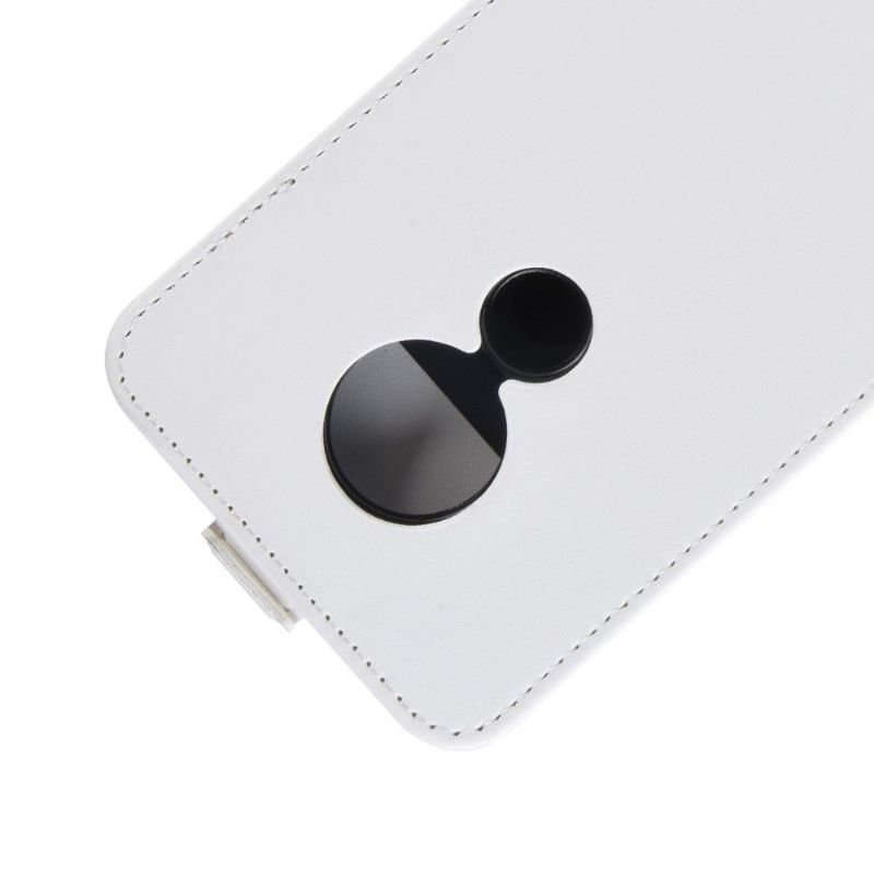 Kožené Pouzdro Folio Na Motorola Moto G7 Power Flipové Pouzdro Vertikální Umělá Kůže