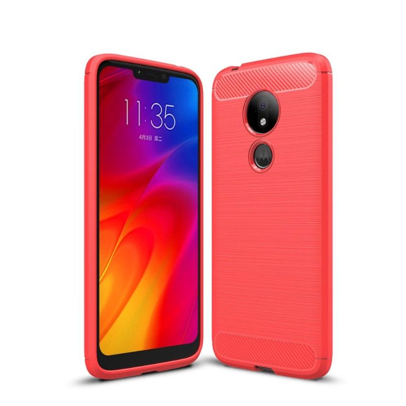 Kryt Na Motorola Moto G7 Power Uhlíkový Kartáčovaný Gel