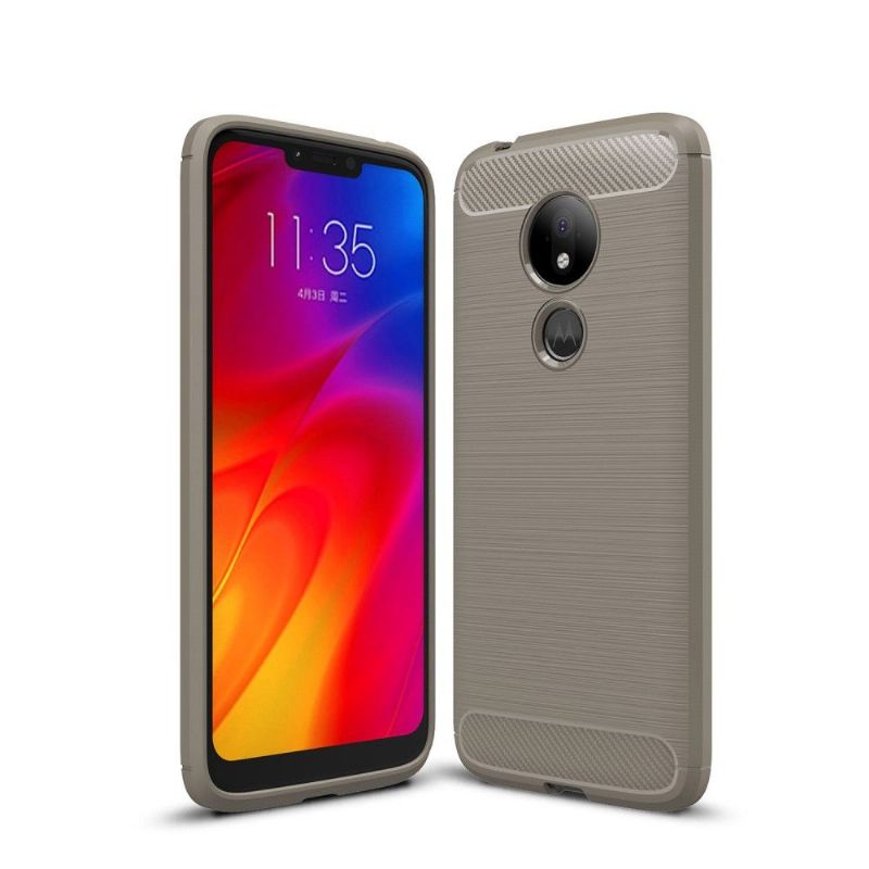 Kryt Na Motorola Moto G7 Power Uhlíkový Kartáčovaný Gel