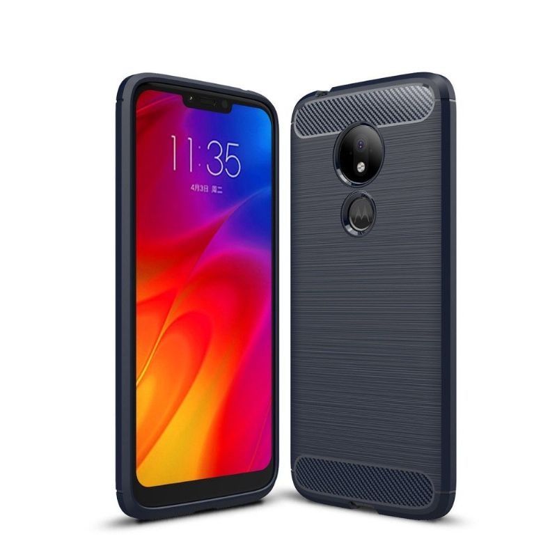 Kryt Na Motorola Moto G7 Power Uhlíkový Kartáčovaný Gel