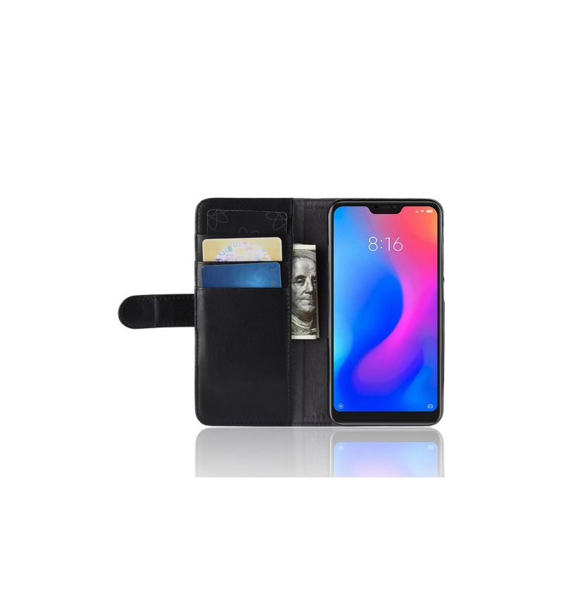 Pouzdra Na Xiaomi Mi A2 Lite Prémiový Kožený Držitel Karty