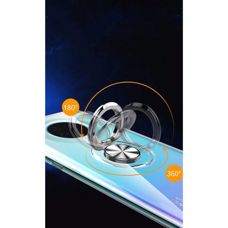 Kryt Na Huawei Mate 30 Transparentní S Magnetickým Kroužkem