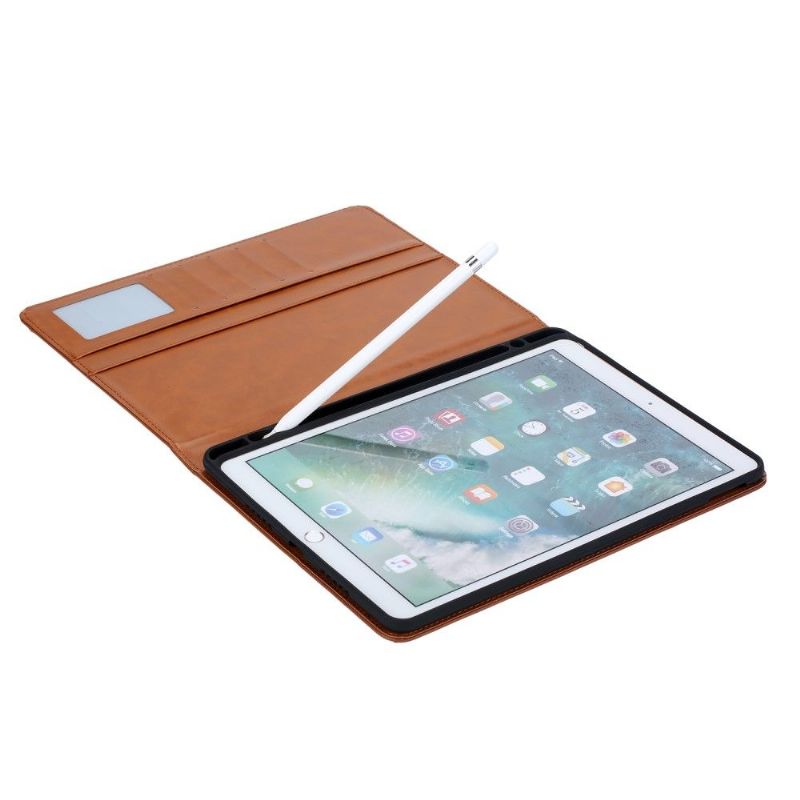 iPad 10.2 (2019) – Pouzdro S Koženým Držákem Na Karty