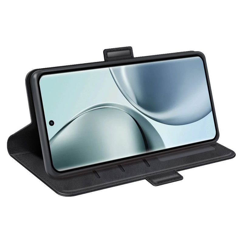 Kožený Kryt Na Realme 14 Pro 5g Dvojitá Spona