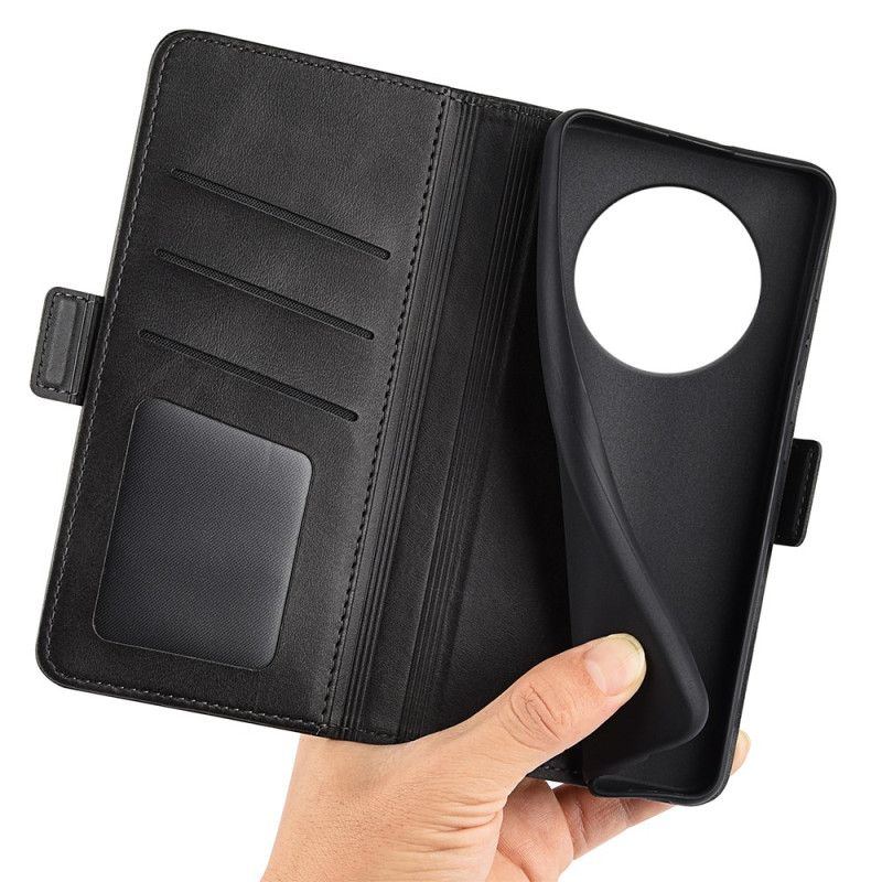 Kožený Kryt Na Realme 14 Pro 5g Dvojitá Spona