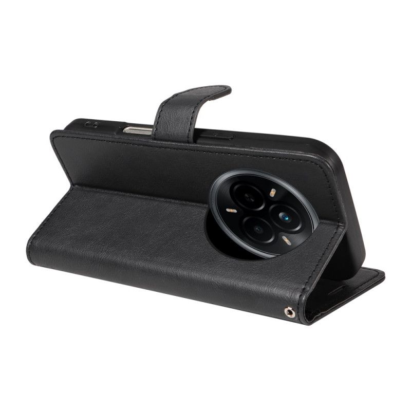 Kožený Kryt Na Realme 14 Pro 5g Jednoduchá Umělá Kůže