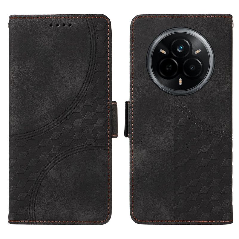 Kožený Kryt Realme 14 Pro 5g Diamantový Vzor