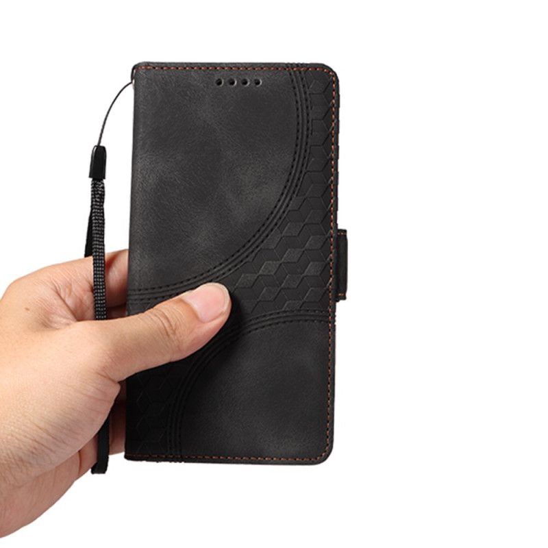 Kožený Kryt Realme 14 Pro 5g Diamantový Vzor