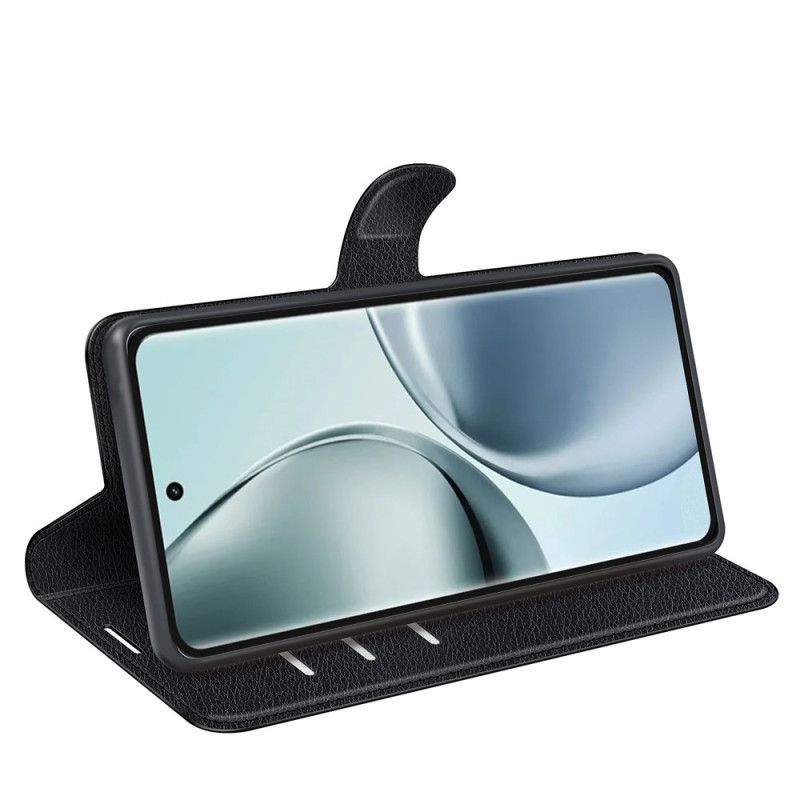 Kožený Kryt Realme 14 Pro 5g Klasická Umělá Kůže Liči